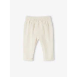 Pantalon léger en lin et coton bébé gris perle