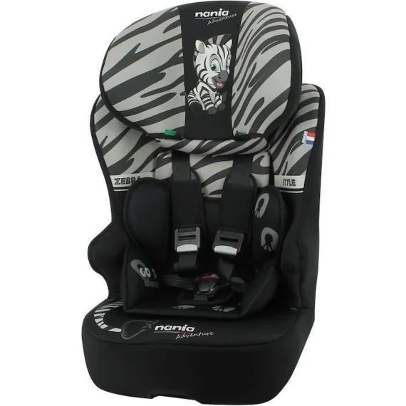 Siège auto isofix NANIA RACE I FIX 76-140 cm R129 –de 3 à 10 ans – Têtière réglable – Base inclinable – Noir – Fabrication Française noir