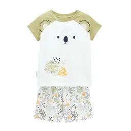 Pyjama bébé manches courtes Brisbane vert