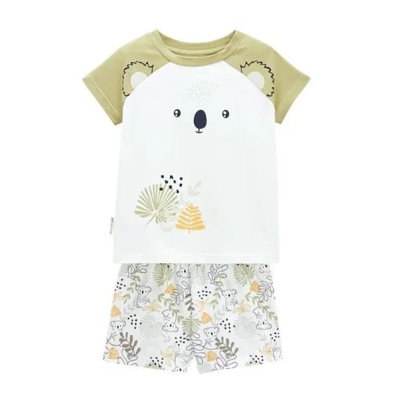Pyjama bébé manches courtes Brisbane vert