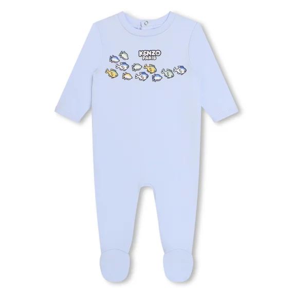 Pyjama avec imprimés Garçon Bleu