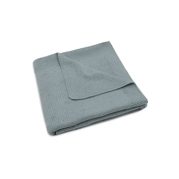 Couverture Berceau Cosy Knit En Coton Vert