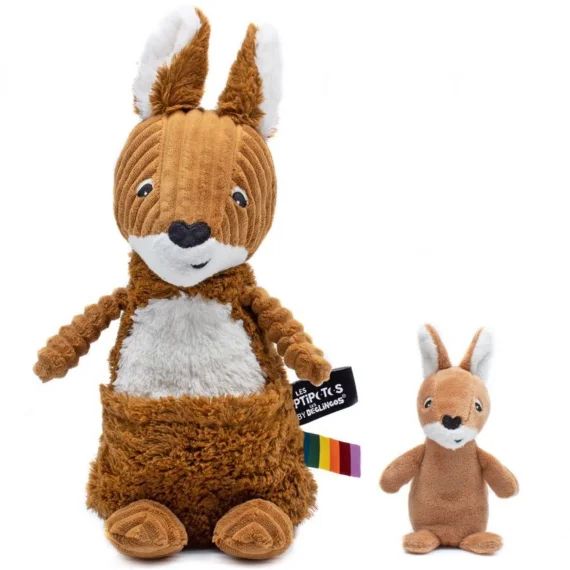 Peluche Les Ptipotos Kangourou cassonade (33 cm)