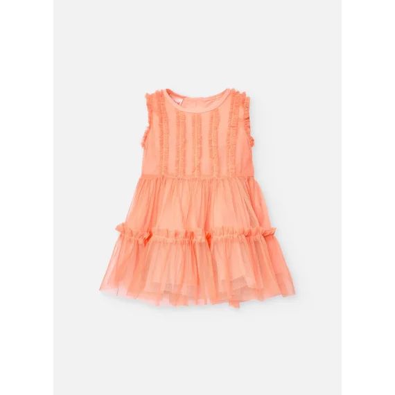 Robe En Tulle Orange