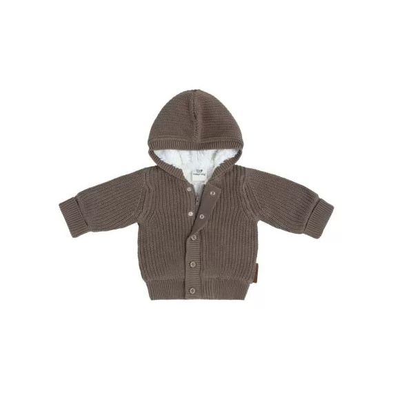 Gilet chaud à capuche Soul moka (1 mois)