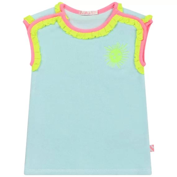 Robe en éponge avec imprimé Fille Bleu