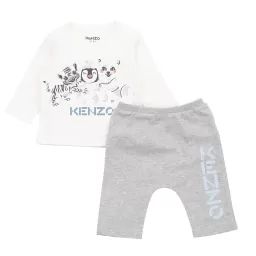 Ensemble T-shirt + pantalon Garçon Blanc