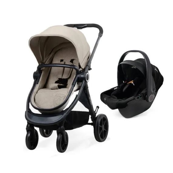 Trio Poussette, Nacelle, Et Siège Auto Happy Beige