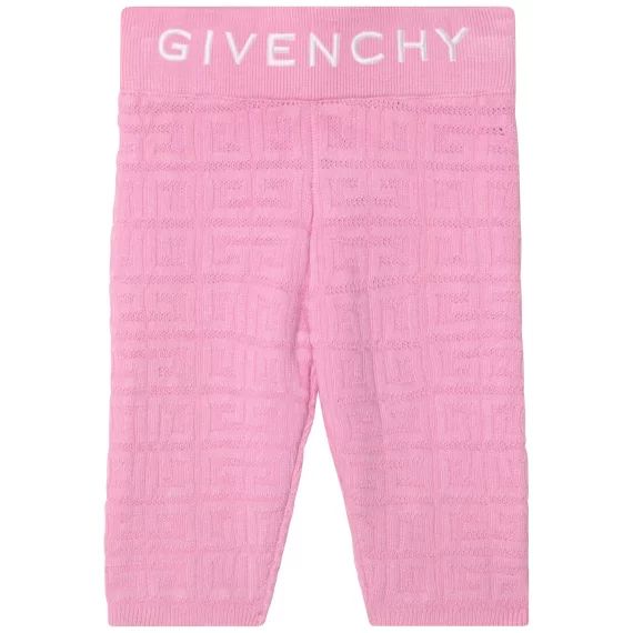 Legging en tricot à motif Fille Rose