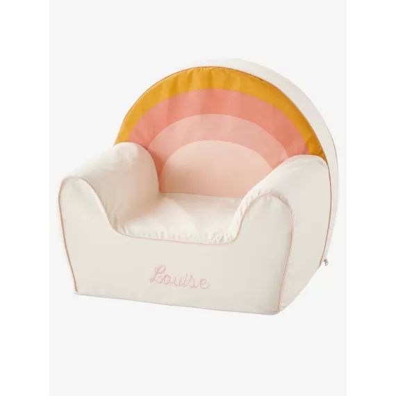 Fauteuil en mousse personnalisable Arc-en-ciel blanc