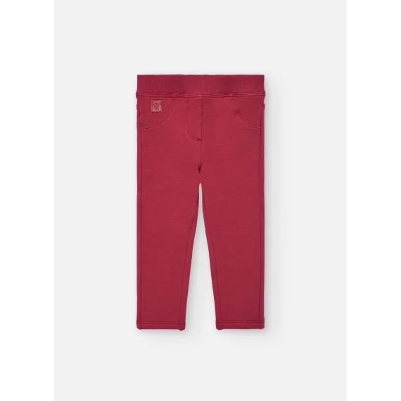 Pantalon En Molleton Basic Grenat