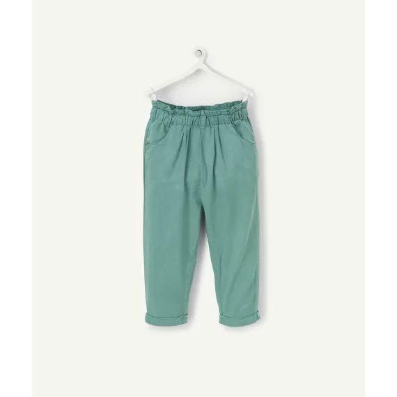 Pantalon bébé fille vert en viscose responsable –  – Soldes