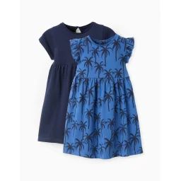 Pack 2 Robes En Coton Bleu
