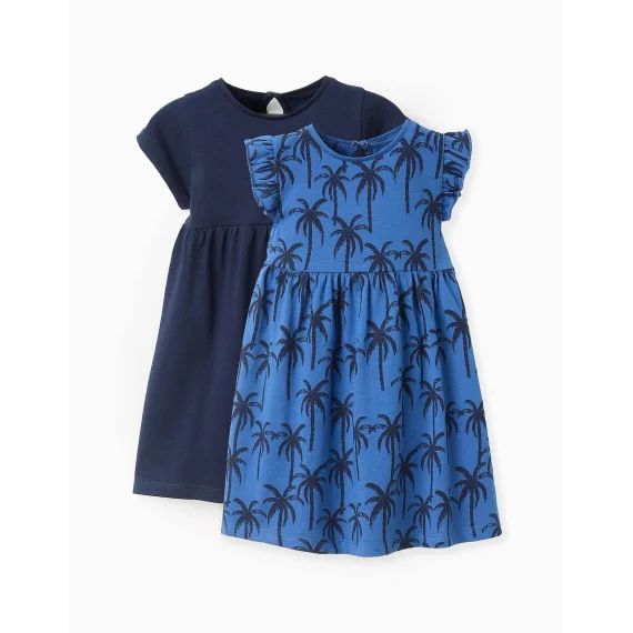 Pack 2 Robes En Coton Bleu