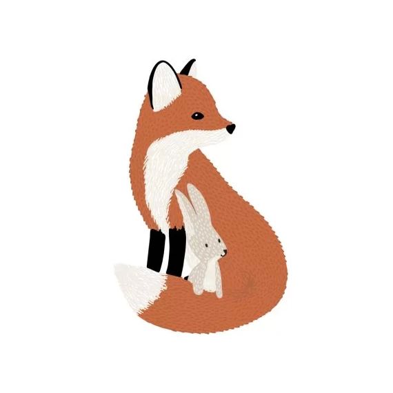 Sticker renard M. Fox (60 x 38 cm)