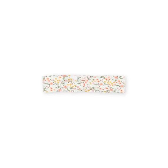 Bandeau Blanc À Imprimé Fleuri – Ecru