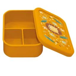 Boîte À Lunch En Silicone Chompy Le Lion Jaune