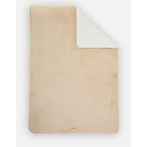 Couverture 140 x 200 cm en fausse fourrure blanc