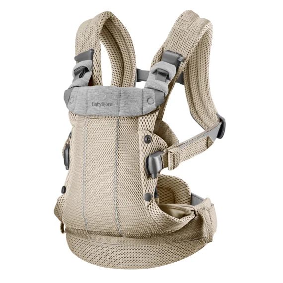 Porte-Bébé Harmony – Gris beige / Mesh 3D