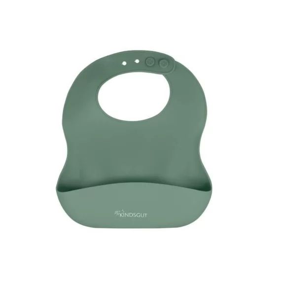 Bavoir bébé en silicone écologique – arrose pistache vert