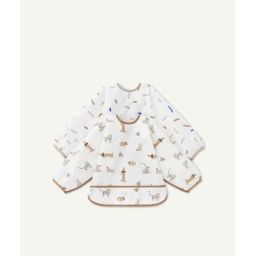 Lot de 2 bavoirs manches longues royal bleu –  – Soldes