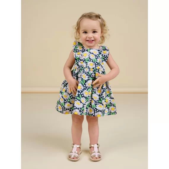 Robe Et Bloomer Imprimé Fleuri Bébé Fille – Ecru