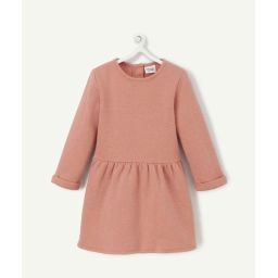 Robe bébé fille en fibres recyclées rose pailletée –  – Soldes