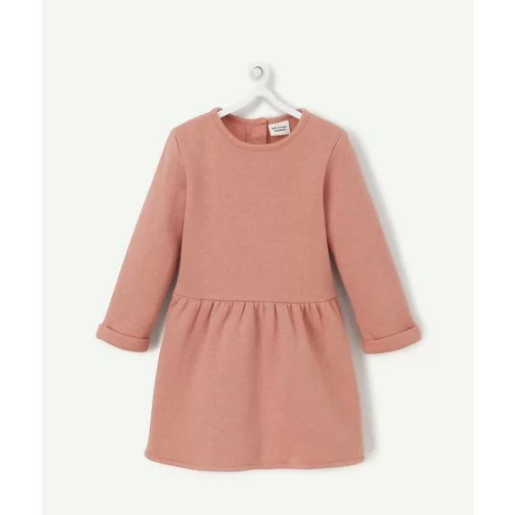 Robe bébé fille en fibres recyclées rose pailletée –  – Soldes