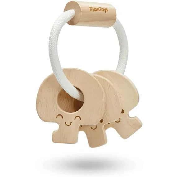 Hochet Clés Naturel Beige