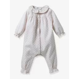 Dors-bien Bébé fleuri CYRILLUS blanc imprimé