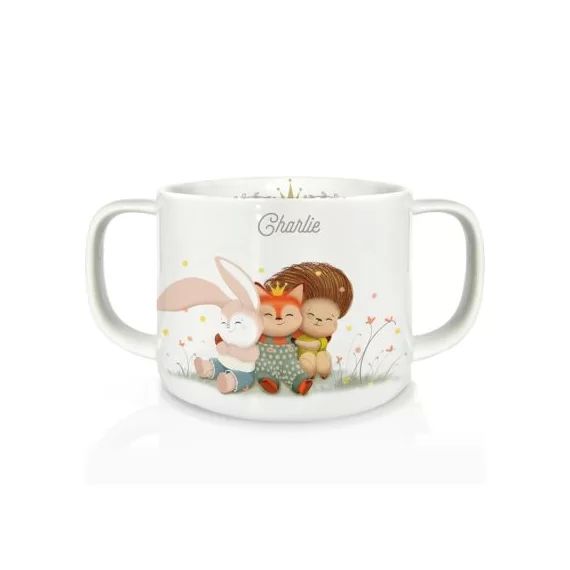 Tasse en porcelaine Câlin (personnalisable)