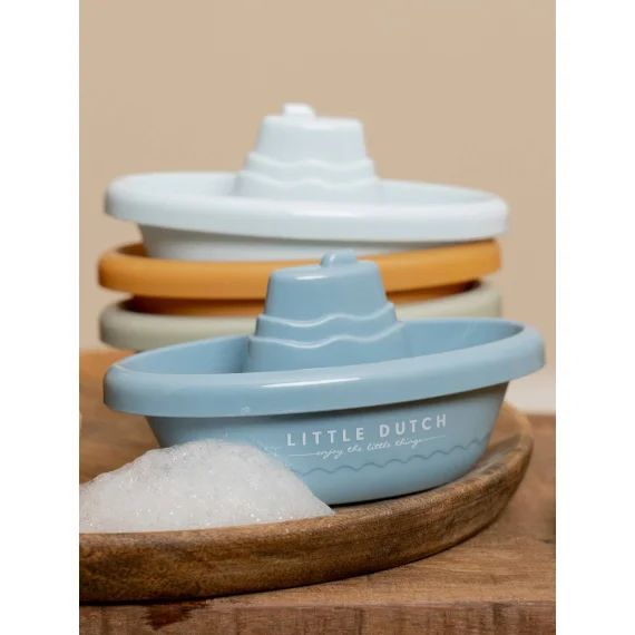 Bateaux de Bain à empiler – LITTLE DUTCH bleu