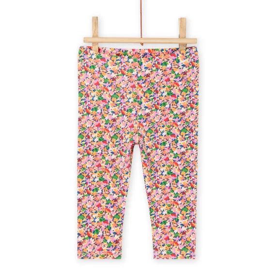 Legging Bleu Céleste À Imprimé Fleurs – Bleu marine