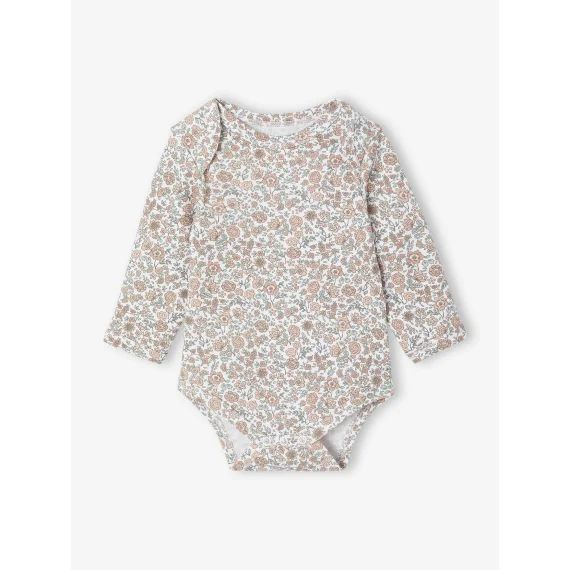 Lot de 5 bodies naissance avec ouverture américaine vert sauge