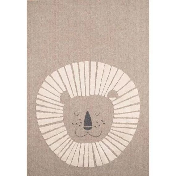 Tapis Chambre Enfant – Lion – 150 X 80 Cm – Nazar Rugs Marron
