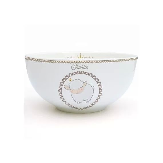 Bol en porcelaine Mouton (personnalisable)