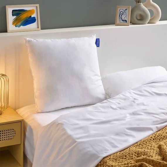 Oreiller Ferme Enveloppe Coton Bio Gots Blanc