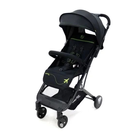 Poussette polyvalente ASALVO Flight – Noir Vert – 0 mois à 15 kg blanc