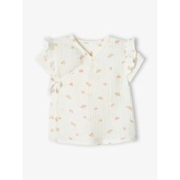 Brassière naissance en gaze de coton bébé écru
