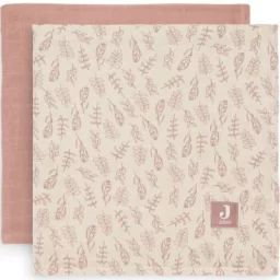 Lot de 2 maxi langes en coton Meadow Rosewood (115 x 115 cm)