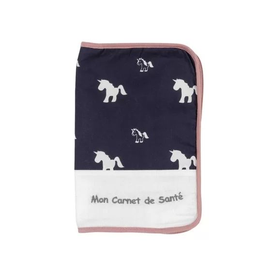 Protège carnet de santé Ophélia la licorne
