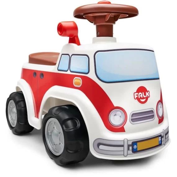 Porteur minivan vintage – FALK – Dès 12 mois – 100% fabriqué en France blanc