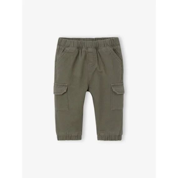 Pantalon battle bébé en sergé olive