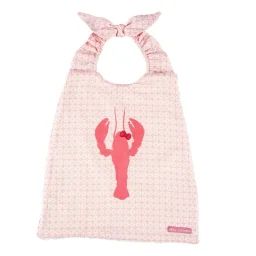 Bavoir Élastique Homard Coquette Rose