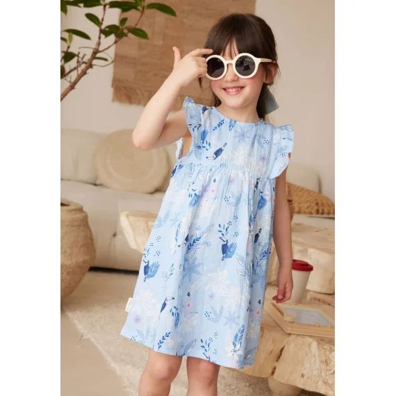 Robe Bébé Bella Chica Bleu