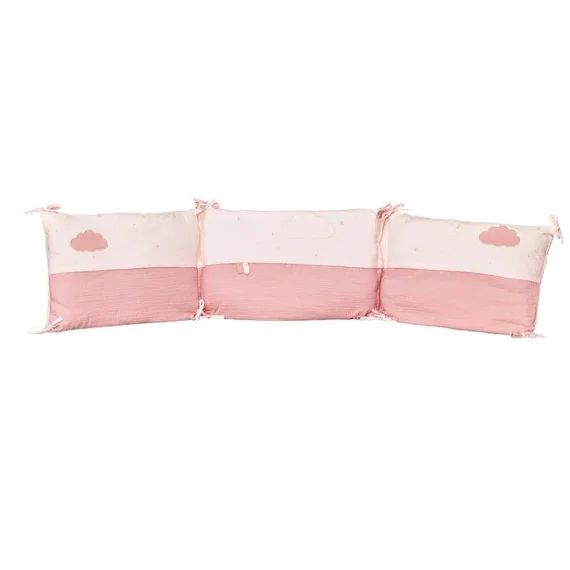 Tour de lit rose LILY POUDREE rose