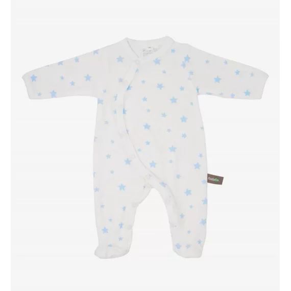 Pyjama Bébé En Coton Bio Imprimé Étoiles Bleu