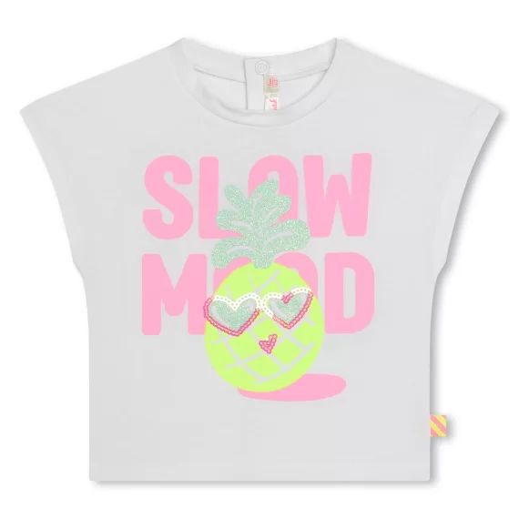 T-shirt à manches courtes Fille Blanc