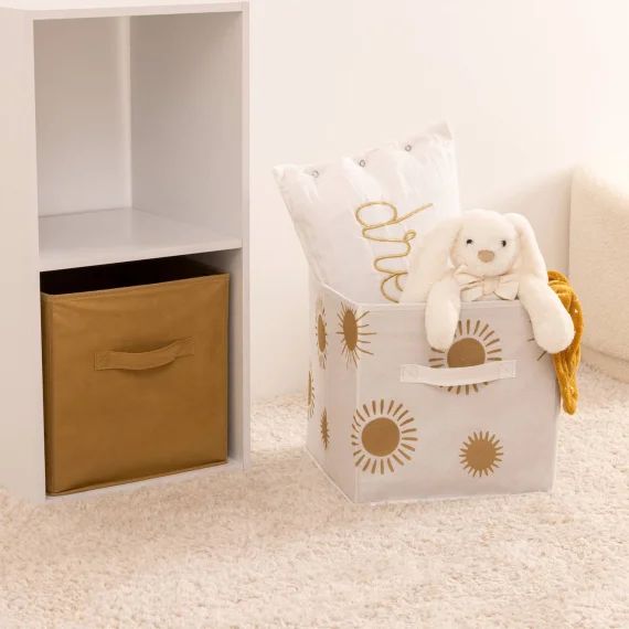 Lot De 2 Bacs Rangements Enfant Multicolore