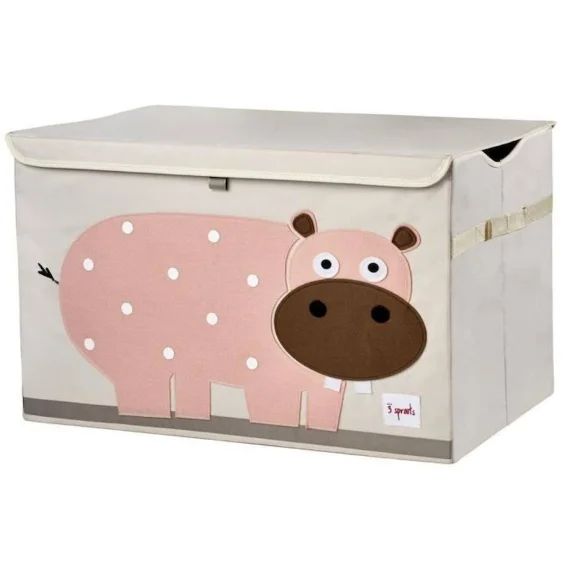 Sac et bac à jouets – Caisse de rangement Hippopotameviolet